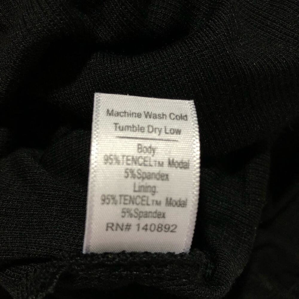 Marine layer Lexi rib sun-in scoop neck dress black S modal stretchy minimalist - Picture 10 of 13